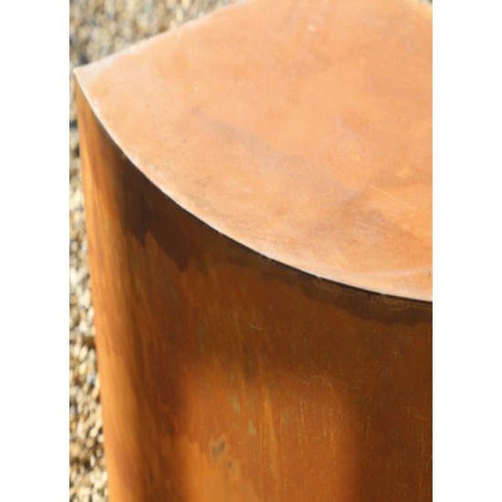 Deko Sitzbank für den Garten Höhe 45 cm - Edelrost Wohndesign