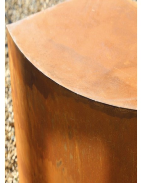 Deko Sitzbank für den Garten Höhe 45 cm - Edelrost Wohndesign