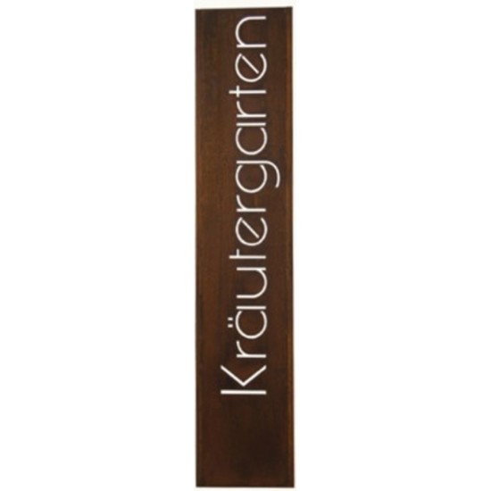 Deko Stele mit Spruch "Kräutergarten"  - Dekorationen für den Garten - Säulen und Stelen