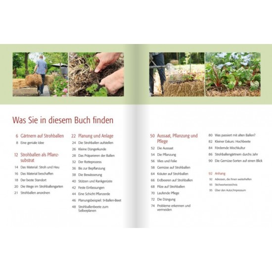 Gärtnern auf Strohballen - Planung Anlage Ernte Gartendeko 