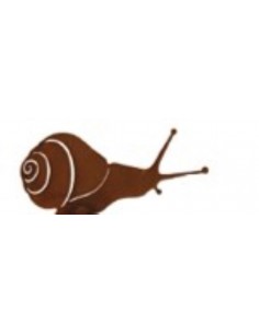 Schnecke klein auf Platte - Dekorationen für die Pflanzen - lustige Tiere - Gartendeko