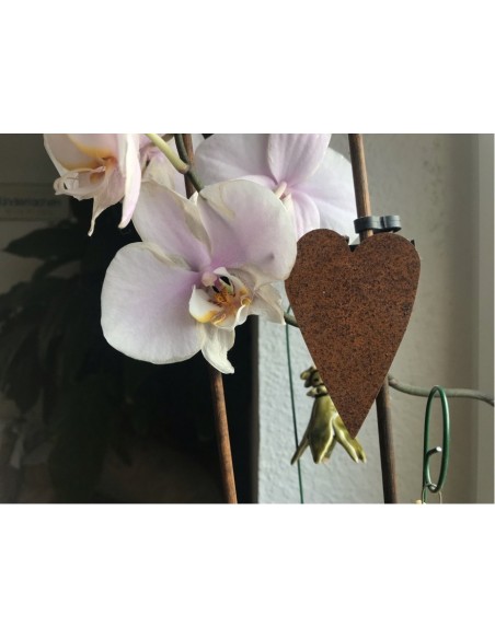 kleines Metall Herz als Dekoherz für Blumen oder Hochzeit