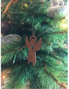 Christbaumschmuck Engel mit Herz, 13,5 cm hoch 2