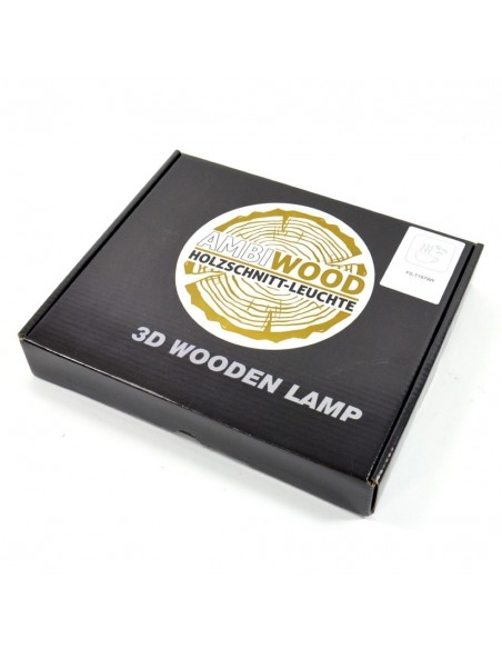 Holzlampe mit Motiv "Kaffee" LED Wohnzimmerdeko LED Tischlampen Kinderzimmerdeko