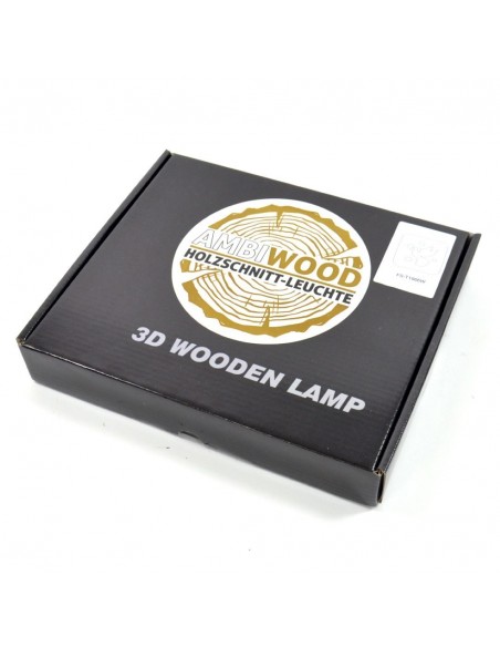 Holzlampe mit Motiv "Taube"- LED Nachttischlampe Kinderzimmerdeko Wohnzimmerdeko Tischlampe LED