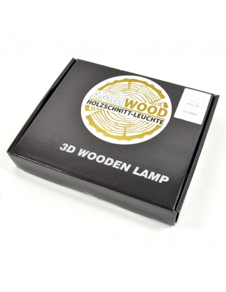 Holzlampe mit Motiv "Delfin" - Deko für das Kinderzimmer, Wohnzimmerdeko, LED Tischlampe, LED Nachtischlampe