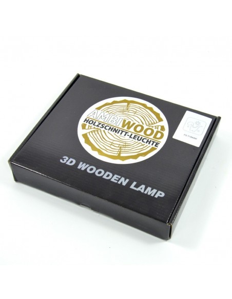 Holzlampe mit Motiv "Dino" - LED Tischlampen - Kinderzimmerdeko lustige Deko Fensterbankdeko 