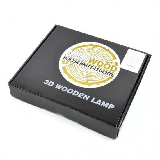 Holzlampe mit Motiv "Fisch" - LED Tischlampen LED Nachttischlampe Fensterbankdeko Wohnzimmerdeko