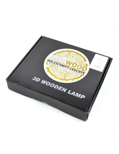 Holzlampe mit Motiv "Fisch" - LED Tischlampen LED Nachttischlampe Fensterbankdeko Wohnzimmerdeko
