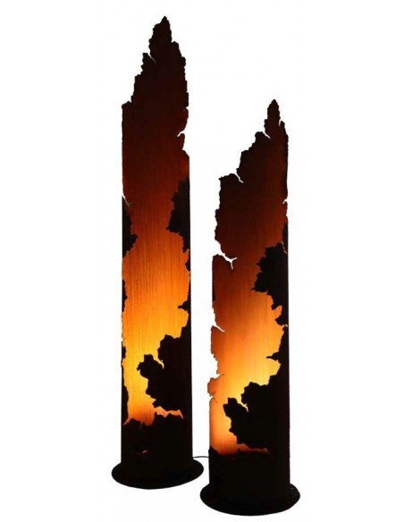 Gartendeko Rost - Rostsäule rund Messina Edelrost Deko im mediteranen Stil