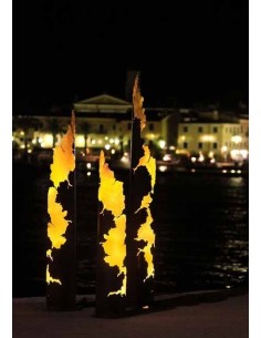 Gartendeko Rost - Rostsäule rund Messina Edelrost Deko im mediteranen Stil 2