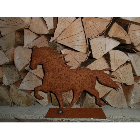 Pferde + Esel Edelrost Pferd (Friese) klein 30 cm lang klenes Edel-Rost Pferd als Tischdeko oder Fensterbank geeignet
30 cm brei