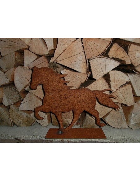 Pferde + Esel Edelrost Pferd (Friese) klein 30 cm lang klenes Edel-Rost Pferd als Tischdeko oder Fensterbank geeignet
30 cm brei