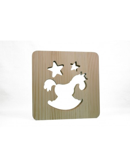 Holzlampe mit Motiv "Schaukelpferd" - LED Tischlampe, Lampen, Nachtischlampe, LED Licht, Kinderzimmerlicht, Kinderzimmerlampe Holzlampe mit Motiv "Schaukelpferd" - LED Tischlampe, Lampen, Nachtischlampe, LED Licht, Kinderzimmerlicht, Kinderzimmerlampe