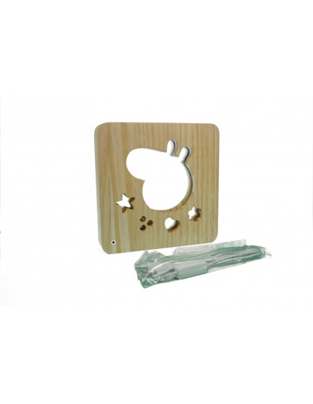 Holzlampe mit Motiv "Schwein" LED Tischlampen, Kinderzimmerlampe, Nachtischlampe, Wohndeko, Holzdeko, Licht fürs Kinderzimmer 	 Holzlampe mit Motiv "Schwein" LED Tischlampen, Kinderzimmerlampe, Nachtischlampe, Wohndeko, Holzdeko, Licht fürs Kinderzimmer