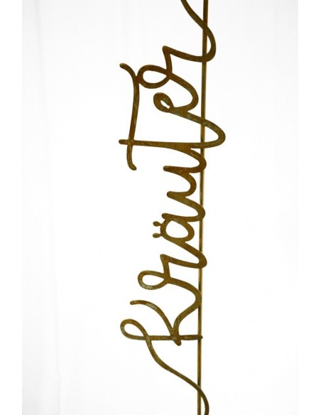 Gartenstecker mit Spruch Kräuter - Gartendeko - Große Gartenstecker