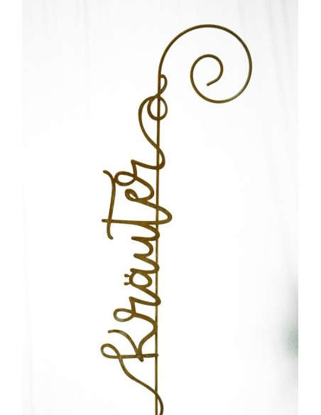 Gartenstecker mit Spruch Kräuter - Gartendeko - Große Gartenstecker