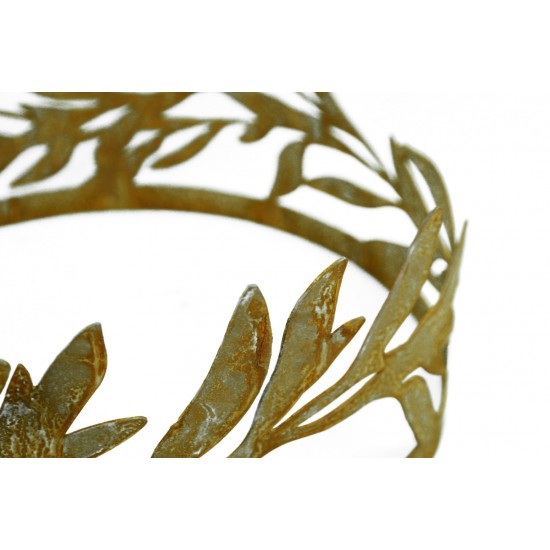Deko Olivenzweig -Ring  für mediterrane Garten und Tisch Deko - Ø 30cm