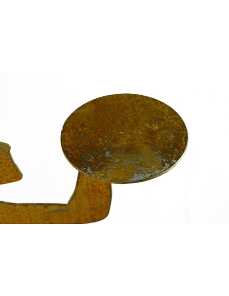 Blumenkind "Klara" mit Tablett für Blumendeko - Gartendeko, Kinderfigur, Metalldeko, Blumenhalter