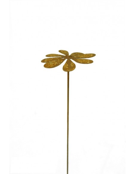 Deko Margerite mini mit Kugel - Blumendeko für den Garten, Blumen, Metalldeko, Edelrostdeko, Frühlingsdeko, Stecker