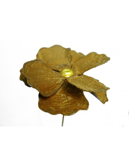 Deko Mohn mit Goldmitte Ø ca. 15 cm - Blumendeko für den Garten, Hochbeete, Erde Deko Mohn mit Goldmitte Ø ca. 15 cm - Blumendeko für den Garten, Hochbeete, Erde