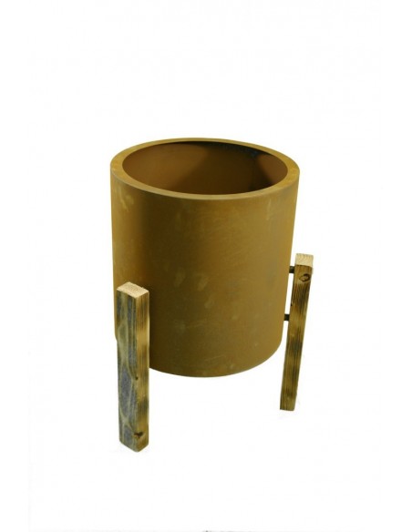 Pflanzschale "Planter round" Mittel - Deko für die Blumenecke, Metalldeko, Edelrostdeko, Rost Patina, Pflanzschale