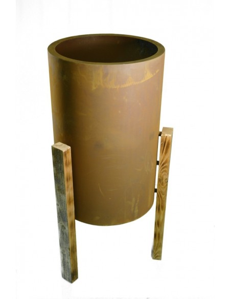 Pflanzschale "Planter round" groß - Deko für die Blumenecke, Metalldeko, Edelrostdeko, Rost Patina, Pflanzschale