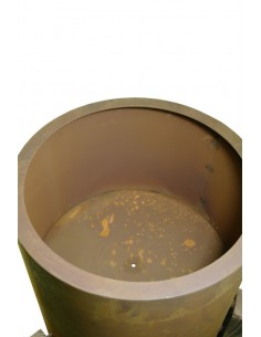 Pflanzschale "Planter round" groß - Deko für die Blumenecke, Metalldeko, Edelrostdeko, Rost Patina, Pflanzschale 2