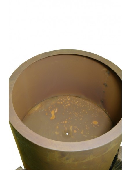 Pflanzschale "Planter round" groß - Deko für die Blumenecke, Metalldeko, Edelrostdeko, Rost Patina, Pflanzschale
