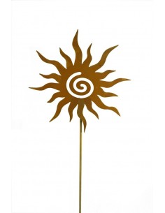 Gartenstecker Sonne - Deko Sonne für den Garten, Metalldeko, Edelrostdeko, Rostsonne, Gartendeko