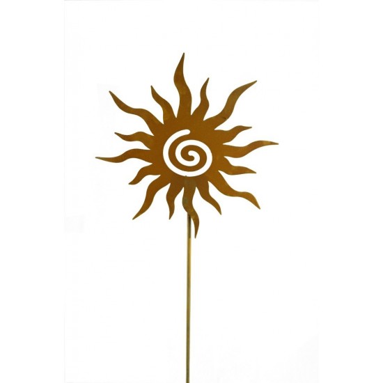Gartenstecker Sonne - Deko Sonne für den Garten, Metalldeko, Edelrostdeko, Rostsonne, Gartendeko 