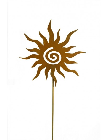 Gartenstecker Sonne - Deko Sonne für den Garten, Metalldeko, Edelrostdeko, Rostsonne, Gartendeko 