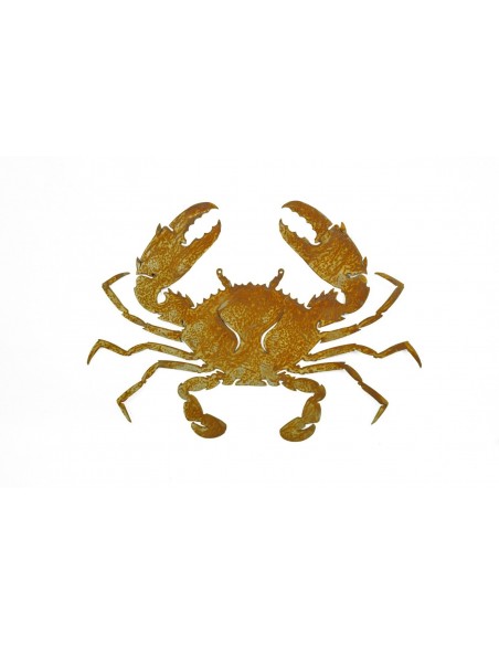 Deko Krabbe zum Hängen - Maritime Deko , Metalldeko, Edelrostdeko, Wohndeko, Gartendeko, Gartengestaltung, See