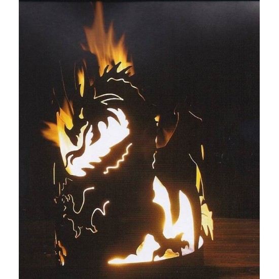 Drachenfeuerschale 60 cm hoch D: 40 cm