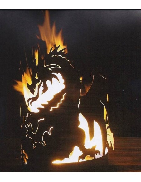 Drachenfeuerschale 60 cm hoch D: 40 cm