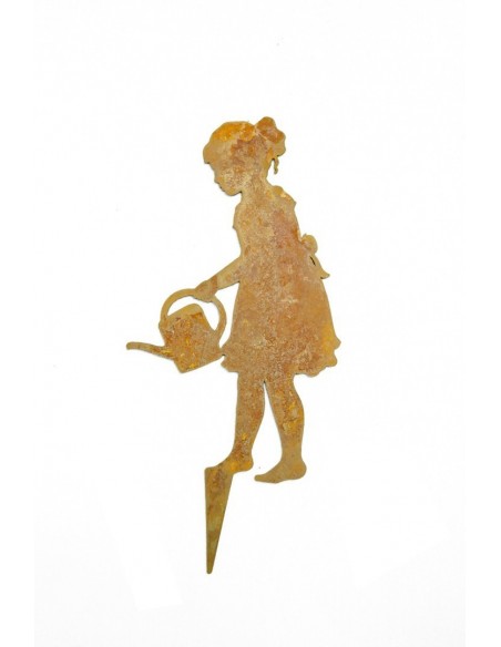 gießendes Mädchen "Lisa" - Gartenstecker und Stecker für Töpfe, Gartendeko, Beetdeko, Beetstecker, Stecker für Vasen