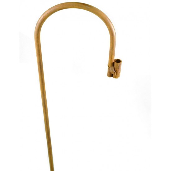 Leicht montierbarer Zaun in orangebraunem Rostdesign