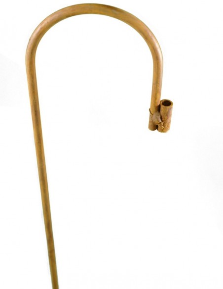 Leicht montierbarer Zaun in orangebraunem Rostdesign