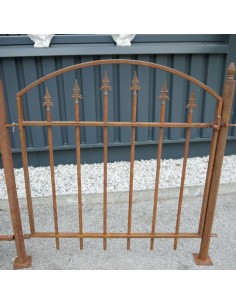 Zaun Metall Tor inkl. 2 Pfosten - Länge 100 cm  2