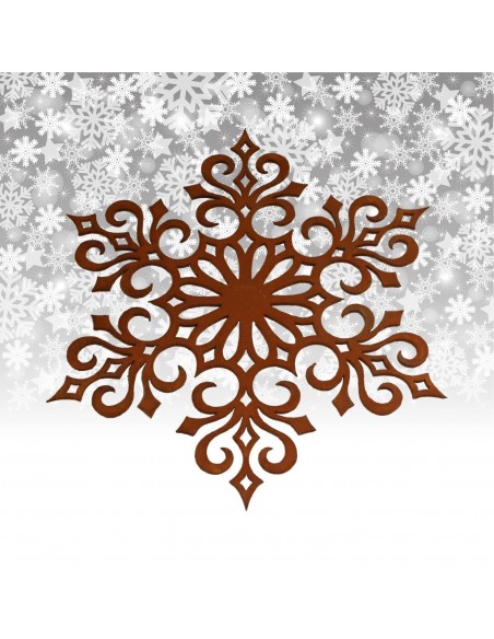 Weihnachtsbaumschmuck und Christbaumschmuck Christbaumschmuck Flocke 4, Ø 20 cm Filigran geschnittene rostige Schneeflocke als F Weihnachtsbaumschmuck und Christbaumschmuck Christbaumschmuck Flocke 4, Ø 20 cm Filigran geschnittene rostige Schneeflocke als F