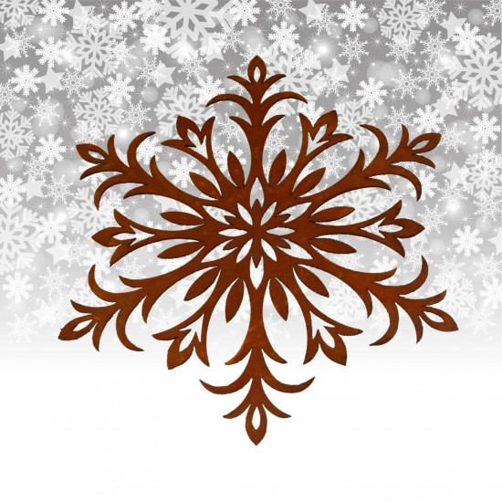 Winterdeko Schneeflocke als Fensterbild