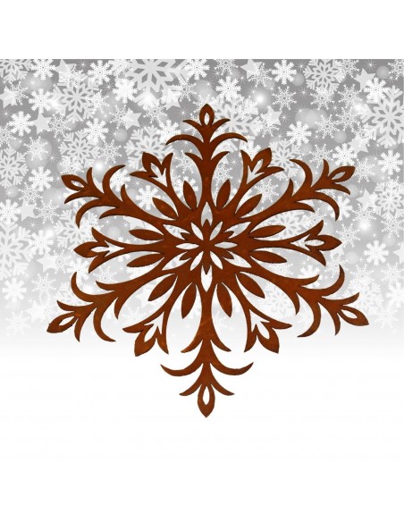 Winterdeko Schneeflocke als Fensterbild