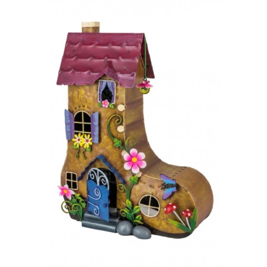 Deko Feen-Haus Schuh, Wohndeko, bunte Deko , Märchenwelt, Elfen und Feen