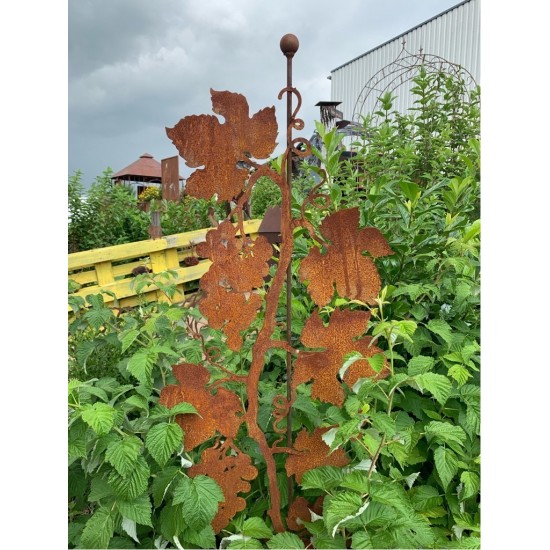 Gartenstecker Weinranke aus Metall mit Rost WeinS180 Saremo