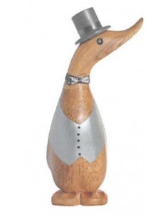 Deko Naturholz Entlein Ehemann , Holzdeko, Wohndeko, Geschenkidee, handgefertigt