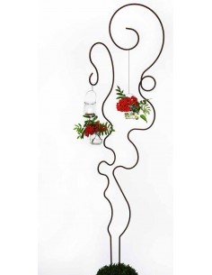 Laternenstab wirre Kringel Höhe 180 cm - schmale Variante