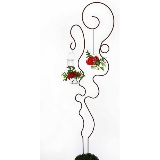 Laternenstab wirre Kringel Höhe 180 cm - schmale Variante