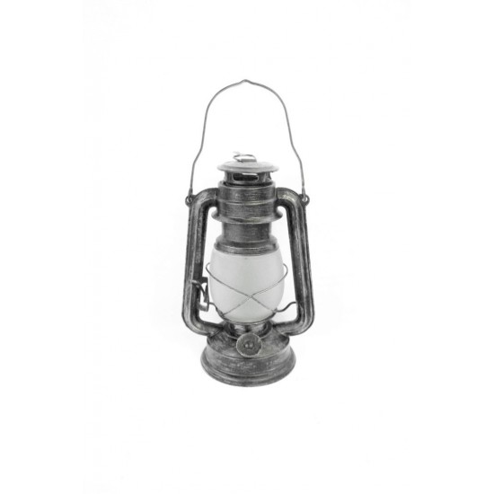 Deko Laterne LED grau groß - 11,5 x 16 x 24,5 cm Deko Laterne LED grau groß - 11,5 x 16 x 24,5 cm