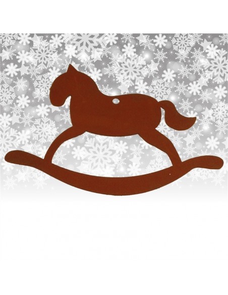 Weihanchtsdeko außen Schaukelpferd Baumschmuck