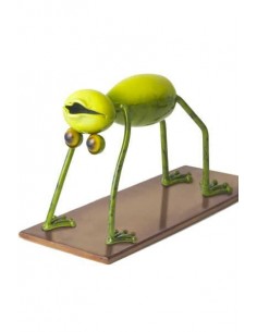 Yoga Frosch - Das Rad, Deko Frosch, lustige Frosch, Gartendeko, Wohnzimmerdeko